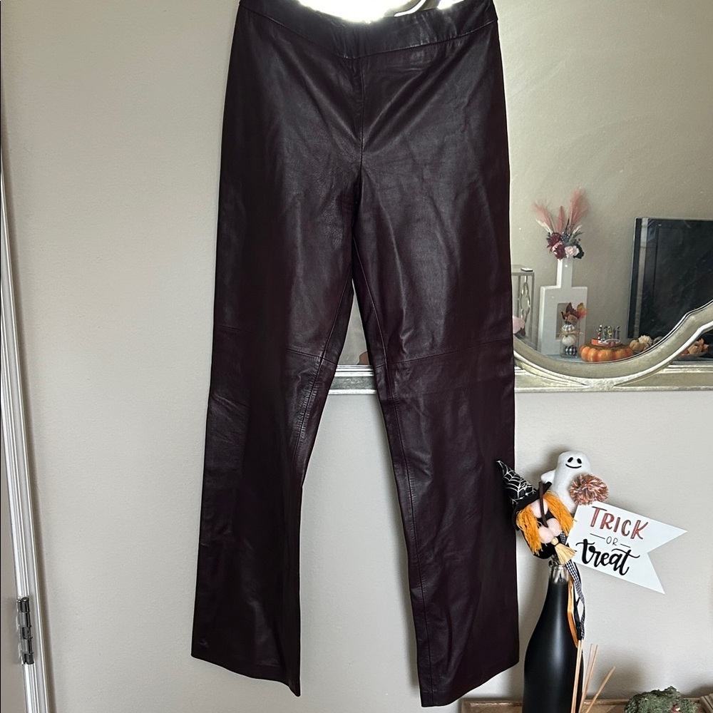 *Tommy Bahama Rich maroon Leather Pants